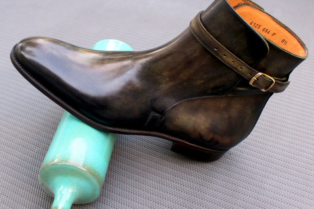 Bottine Jodhpur de la collection JMLEGAZEL, patine Bronze