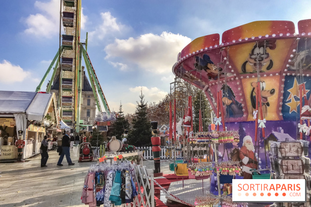 Le Marché de Noël des Tuileries à Paris, manèges