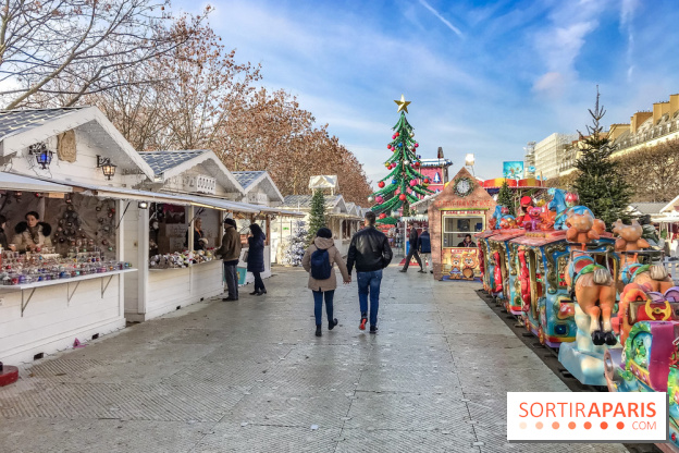 Le Marché de Noël des Tuileries à Paris, allée