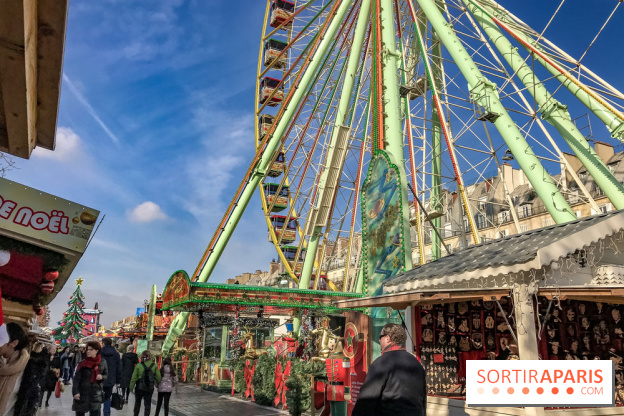 Le Marché de Noël des Tuileries à Paris, grande roue