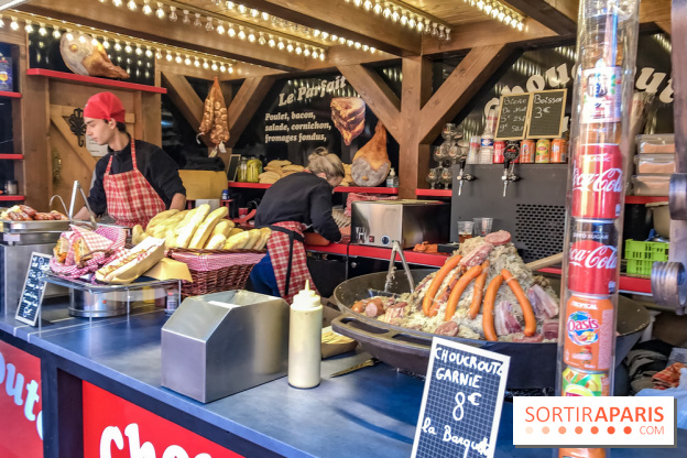 Le Marché de Noël des Tuileries à Paris, choucroute