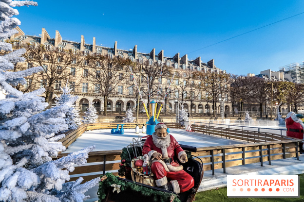 Le Marché de Noël des Tuileries à Paris, patinoire