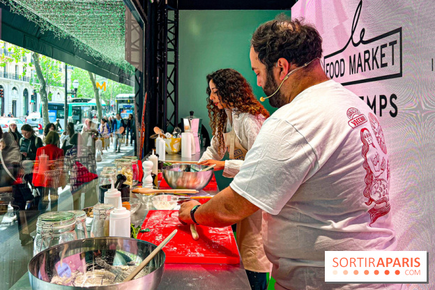 Printemps Haussmann x Le Food Market: des ateliers cuisine en immersion dans les vitrines du magasin
