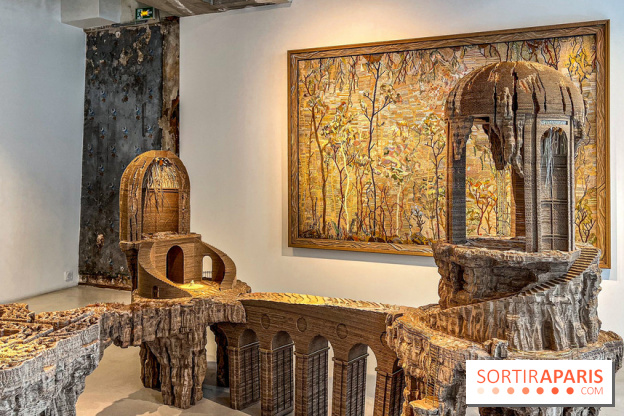 L'exposition gratuite des mondes en carton d'Eva Jospin à la Galleria Continua, dans le Marais