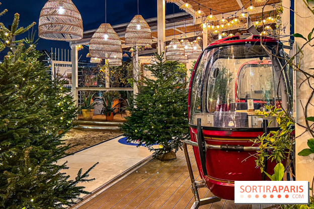 Polpo Nord : terrasse d'hiver gourmande avec télécabines et piste de curling en bord de Seine