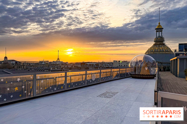 Noël 2025 au Printemps Haussmann : une patinoire gratuite au sommet du grand magasin - réservations