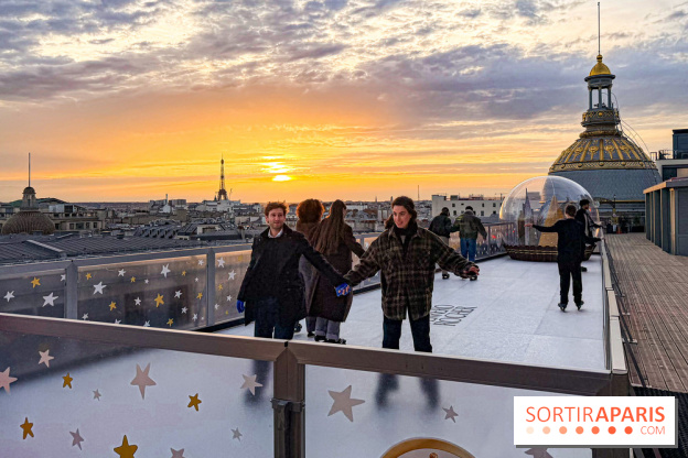 Noël 2025 au Printemps Haussmann : une patinoire gratuite au sommet du grand magasin - réservations