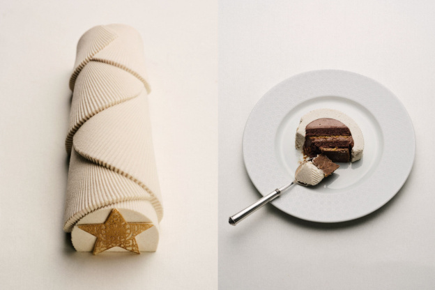 La bûche de Noël 2024 de la Maison Dior, quand Jean Imbert mixe haute couture et haute gourmandise