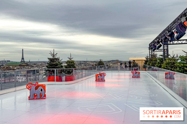 Noël 2025 aux Galeries Lafayette Haussmann : une patinoire éphémère sur les toits de Paris - dates