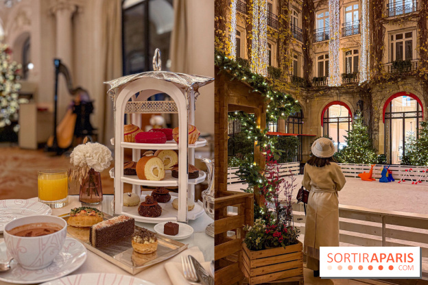 La patinoire féérique et le chalet-raclette de retour dans la cour-jardin du Plaza Athénée pour Noël