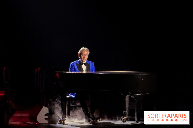 Andrea Bocelli en concert à l'Accor Arena de Paris en avril 2026