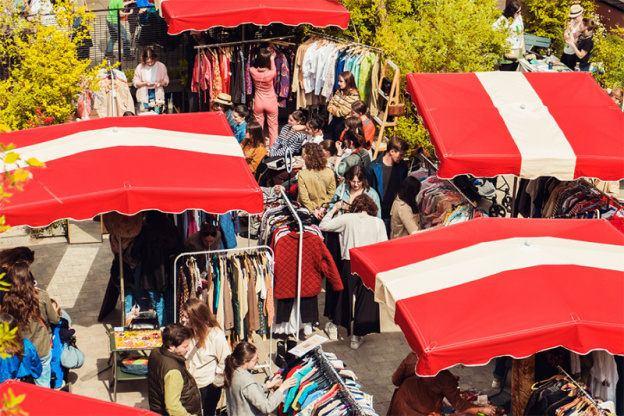 Marché vintage, seconde main et ateliers d'upcycling dans les jardins du MOB Hôtel de Saint-Ouen