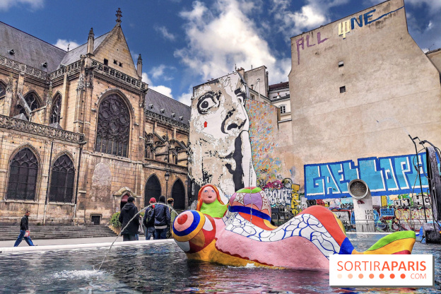 Visuel Paris, fontaine Pompidou Stravinsky