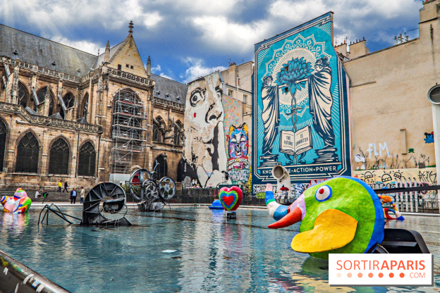 Visuel Paris - fontaine Stravinsky - Beaubourg