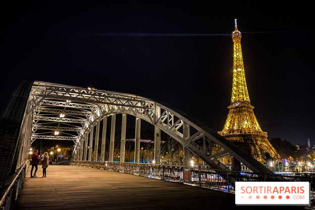 Visuel Paris Tour Eiffel pont nuit