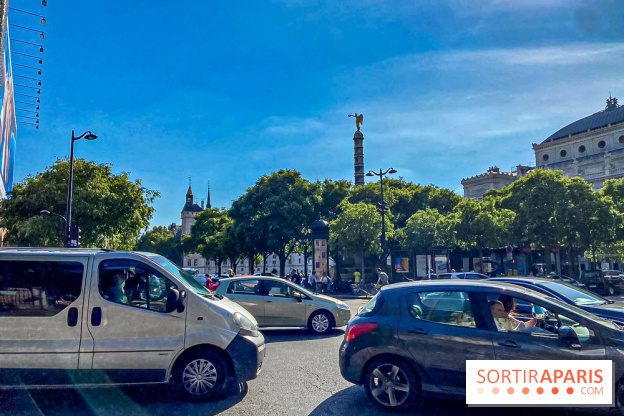 Visuel Paris voitures voitures circulation