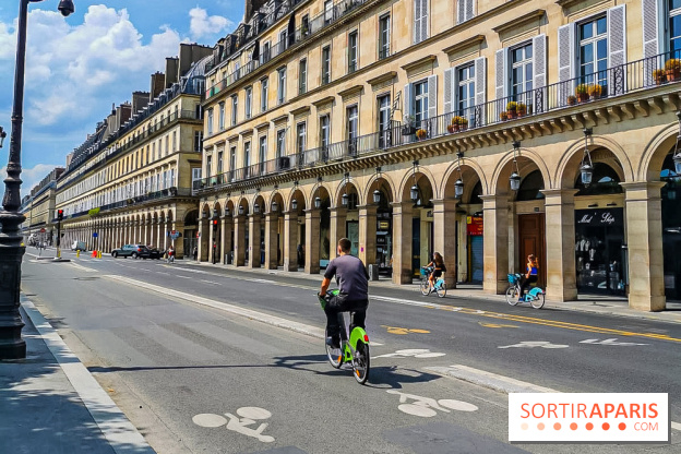 Visuel Paris rue de rivoli vélo