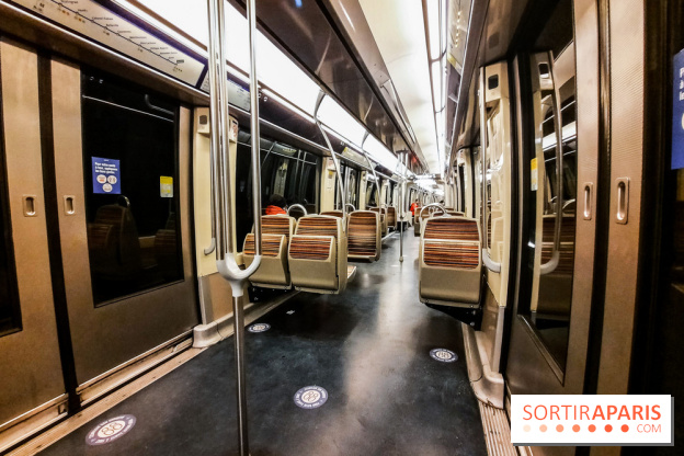 Visuel Paris métro vide confinement