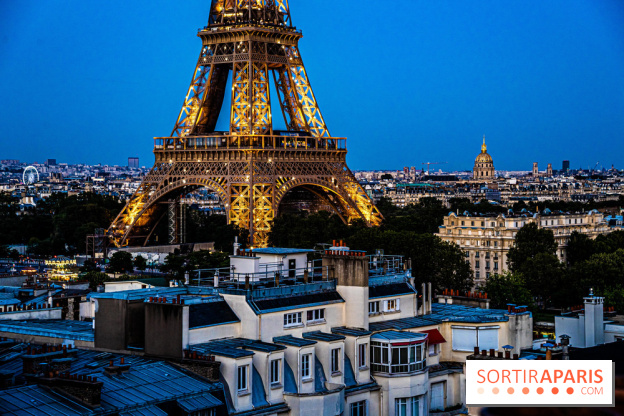 Visuel ParisTour Eiffel soir nuit