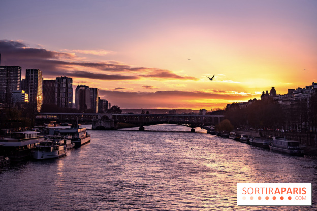 Visuel Paris - coucher de soleil - Seine