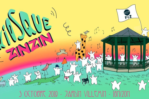 Open air au Jardin Villemin avec le Kiosque Zinzin by P2Z