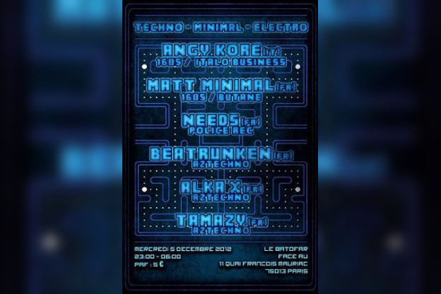 PACMAN PARTY #10 W/ ANGY KORE & MATT MINIMAL @ BATOFAR