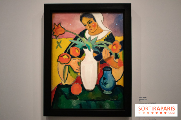 Joueuse de Luth, August Macke, 1910 - L'aventure du Cavalier Bleu au Musée de l'Orangerie