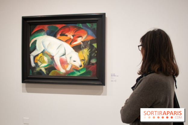 Trois animaux (chien, renard et chat), Franz Marc, 1912 - L'aventure du Cavalier Bleu au Musée de l'Orangerie