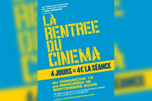 cinéma, france, tickets, billets, 3, 50 euros, films, BNP PARIBAS, rentrée du cinéma