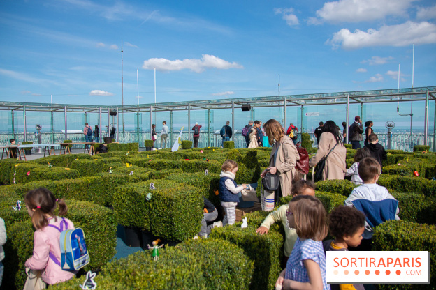 Chasse aux oeufs de Pâques sur le rooftop de la Tour Montparnasse : nos photos