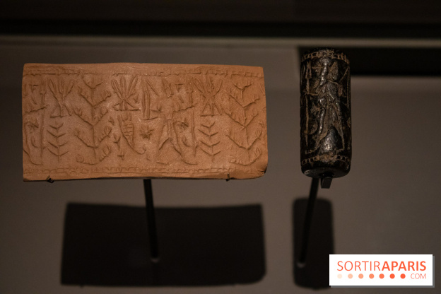 sceau-cylindre, Syrie du nord, 1400-1200 av J.C - xposition Royaumes oubliés au musée du Louvre
