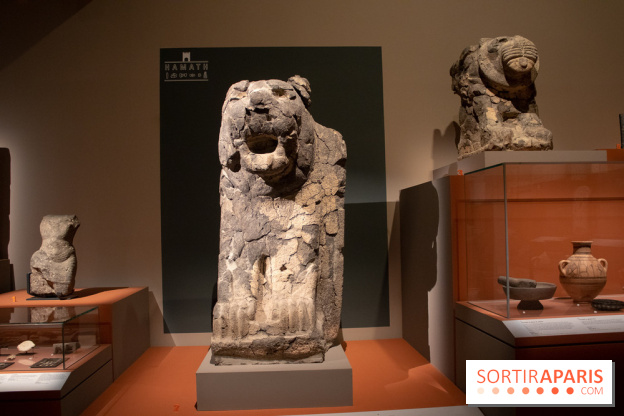 Lion gardien, Hama (Syrie), vers 850-750 av J.C. - exposition Royaumes oubliés au musée du Louvre