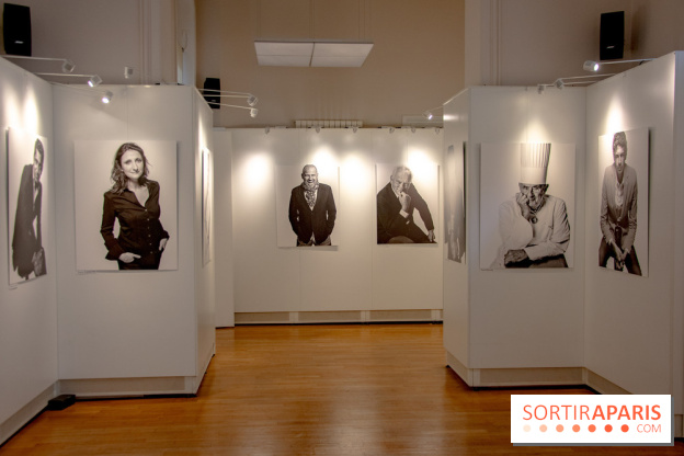 Expo Stéphane de Bourgies, Cinquante portraits de chefs, à la Mairie du 1er