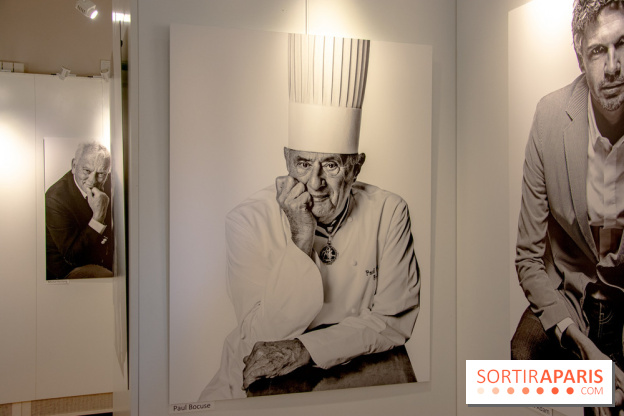 Expo Stéphane de Bourgies, Cinquante portraits de chefs, à la Mairie du 1er