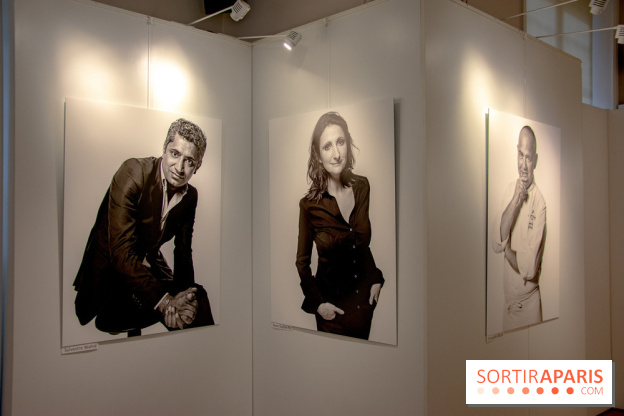 Expo Stéphane de Bourgies, Cinquante portraits de chefs, à la Mairie du 1er