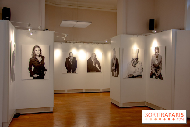 Expo Stéphane de Bourgies, Cinquante portraits de chefs, à la Mairie du 1er
