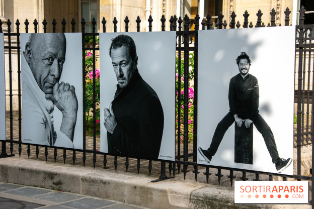 Expo Stéphane de Bourgies, Cinquante portraits de chefs, à la Mairie du 1er