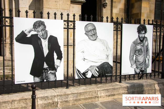 Expo Stéphane de Bourgies, Cinquante portraits de chefs, à la Mairie du 1er