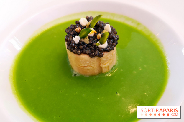 Le Laurent - Blanc-manger de langoustines,  caviar Impérial de Sologne condimenté et coulis de laitue