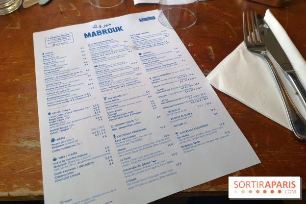 Mabrouk - La carte