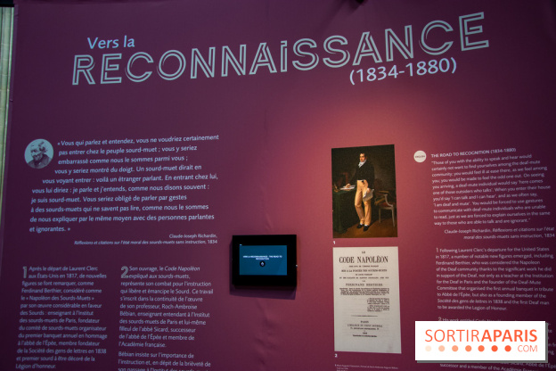L'Histoire Silencieuse des Sourds, l'exposition au Panthéon