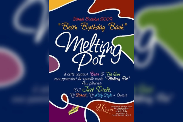 Melting Pot, Bean Birthday, Soirée, Paris, Clubbing, Bizen