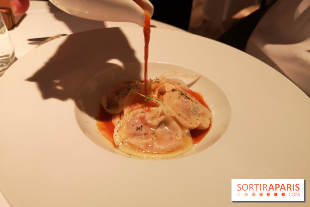 Restaurant Jacques Faussat - Ravioles piperade, fenouil et bouillon de légumes épicé