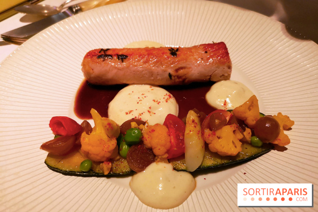 Restaurant Jacques Faussat - Suprême de volaille, mousse gratin et courgettes