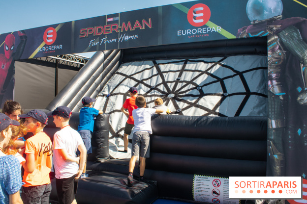Les animations spider-man de la Tour Montparnasse