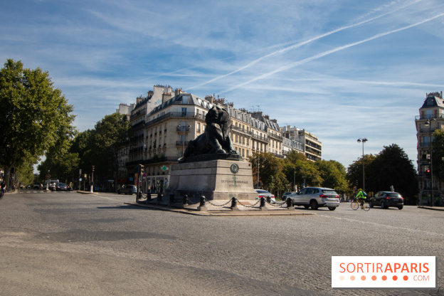 visuel statue Lion de Belfort Place Denfert Rochereau