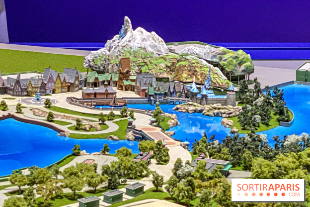 Visuels Disneyland Paris Disney Adventure World maquette Reine des Neiges