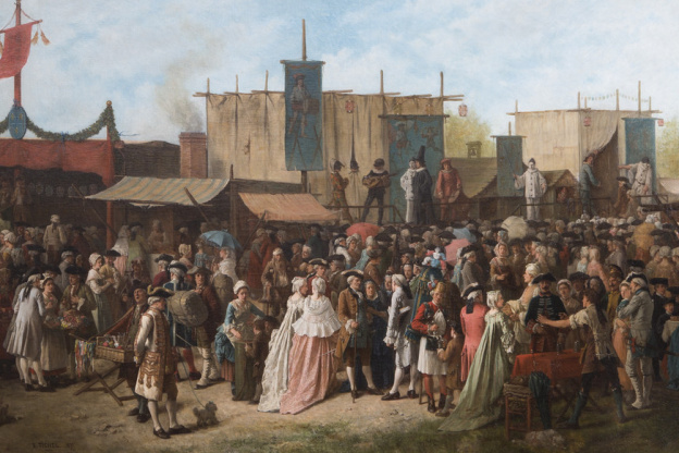 Marie-Antoinette, Benjamin Eugène Fichel (1826-1895) - La Foire de Saint-Cloud