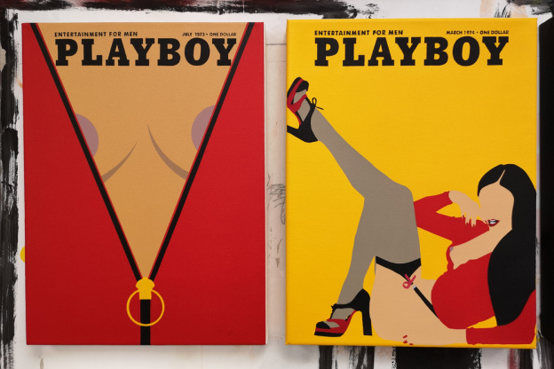 Grow Up, l'exposition de Fenx qui revisite les couvertures de Playboy
