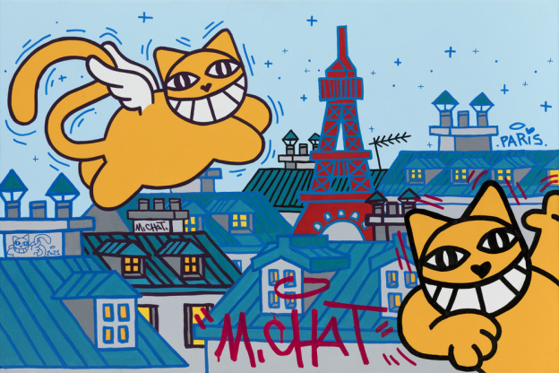 M.CHAT et ses maîtres, l'exposition qui mélange les genres à la galerie Brugier-Rigail
